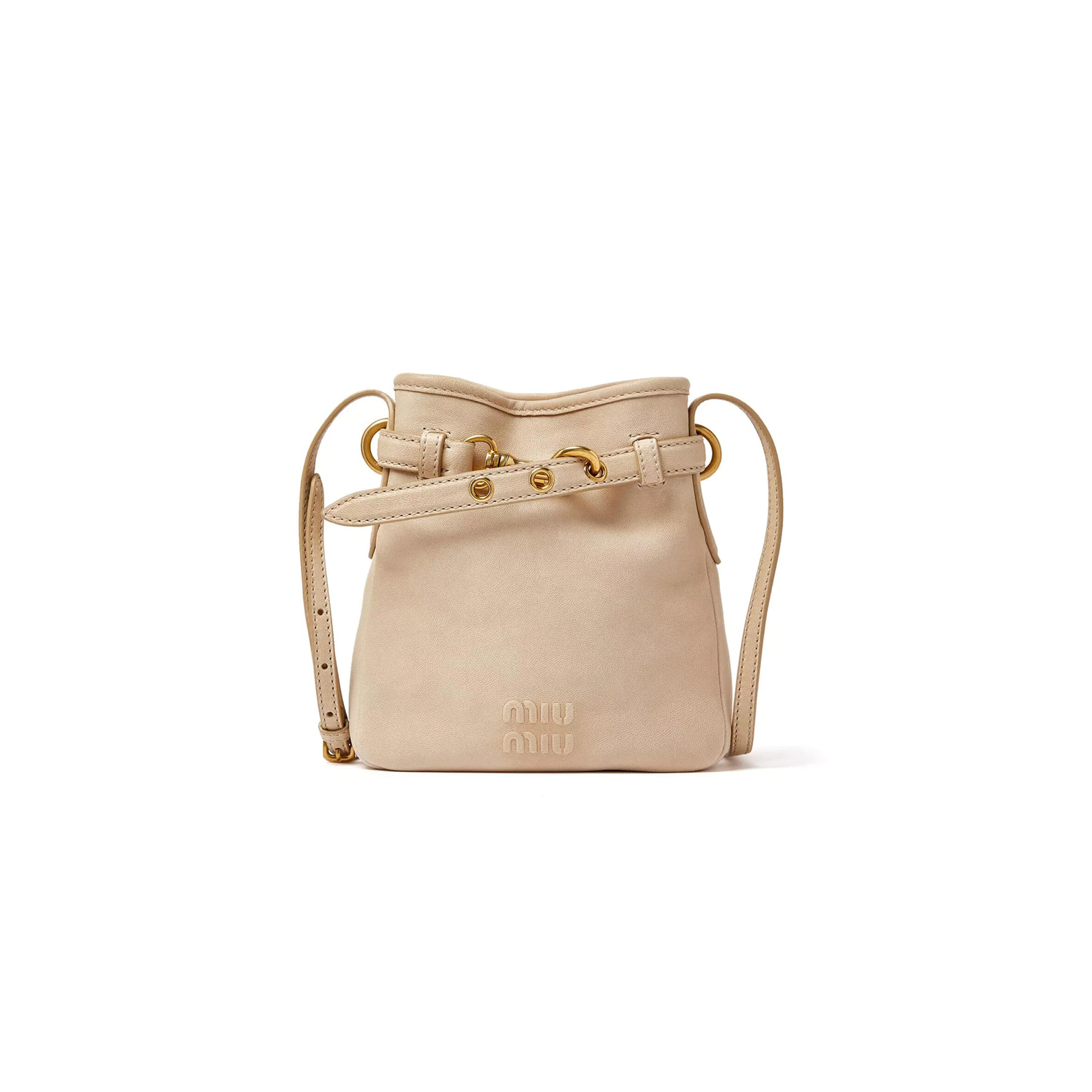 MIU MIU CORD POUCH IN NAPPA LEATHER 5NR461 (19*17*4.5cm)